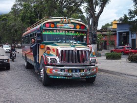 Lokaler Bus in Guatemala