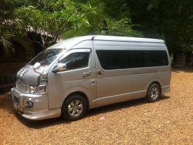 Minivan in Laos