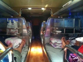 Nachtbus in Laos