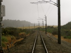 Bahnschienen in Neuseeland